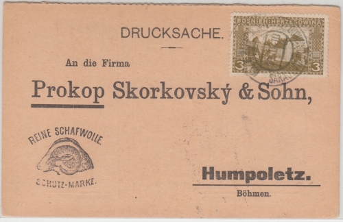 Bosnien & Herzegowina - 3 H. Landschaften Drucksache Sarajevo - Humpoletz 1910