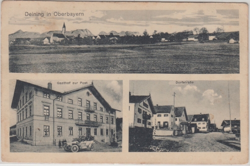 Bayern - Deining Gasthof Post etc. sw-Mehrbild-AK ungelaufen ca. 1910/15