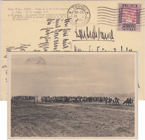 Ital. Libyen - 75 C. Freimarke Karte Tripolis - München 1939
