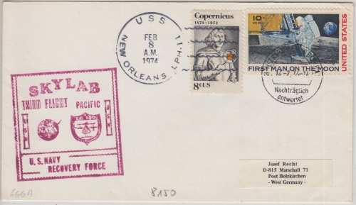USA - 3rd Skylab Flight US Navy Recovery Force USS New Orleans Holzkrichen 1974