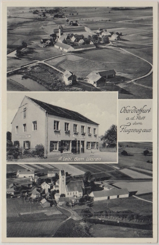 Bayern - Oberdietfurt a/R Mehrbild-Fotokarte Gemischtwarenhandlung etc. ca. 1935