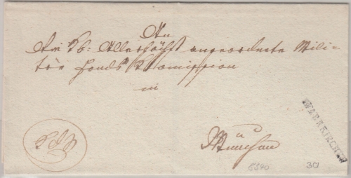 Bayern - Pfarrkirchen L1 Kgl. Dienstsache n. München ca. 1820