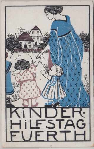 Bayern - Fürth Kinderhilfstag 1911 Offizielle Postkarte gelaufen 1911