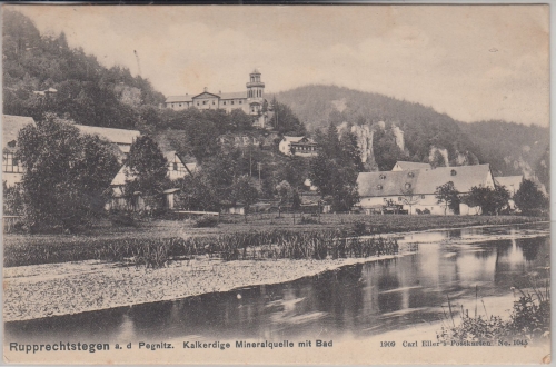 Bayern - Rupprechtstegen a.d. Pegnitz Ortsansicht sw-AK gelaufen 1910
