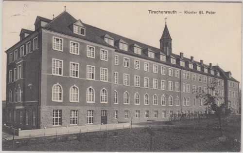 Bayern - Tirschenreuth Kloster St. Peter sw-AK gelaufen 1930