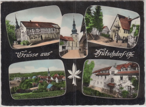Bayern - Hutschdorf farb. Mehrbild-Fotokarte gelaufen 1969