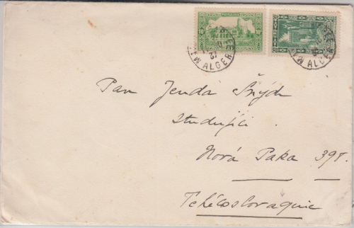 Algerien - 10+20 C. Landesansichten Drucksache n. TSCHECHIEN 1937