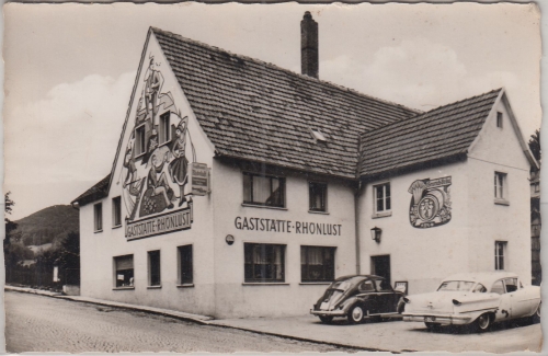 Bayern - Oberweissenbrunn bay. Rhön Gasthaus Pension Rhönlust gelaufen 1972