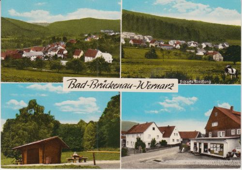 Bayern - Wernaz b. Bad Brückenau farb. Mehrbild-Foto-AK ungelaufen ca. 1970