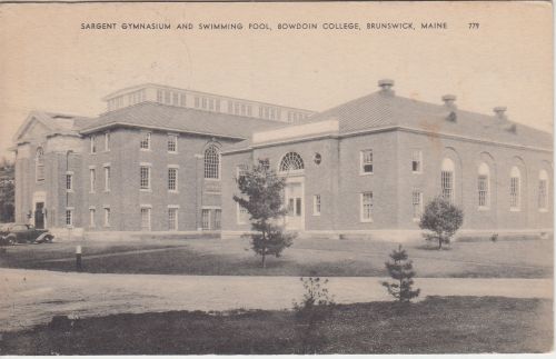 USA/Maine - Brunswick Sargent Gymnasium and Swimming Pool sw-AK gelaufen 1950