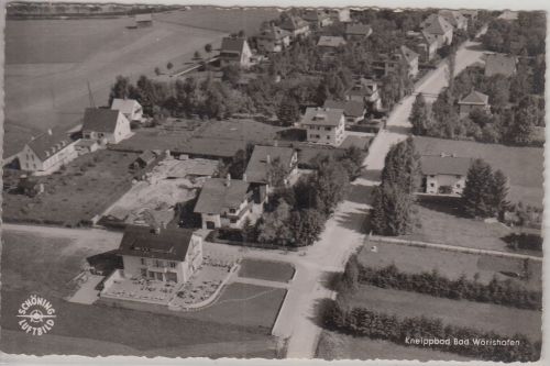 Bayern - Bad Wörishofen Cafe/Konditorei Schwermer (vorm. Königsberg) sw-Luft-AK