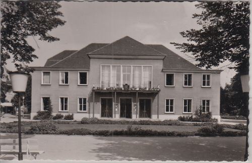 Bayern - Bad Wörishofen einzelnes Gebäude (Kurhotel ?) sw-Fotokarte ca. 1960
