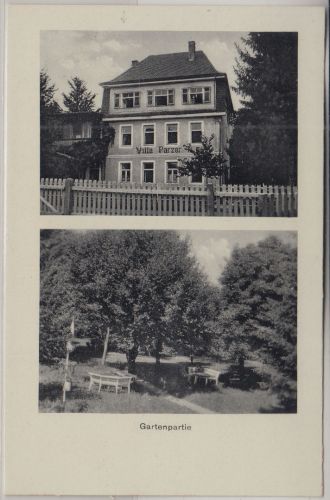 Bayern - Bad Wörishofen Villa Parzer sw-Mehrbild-AK ca. 1940