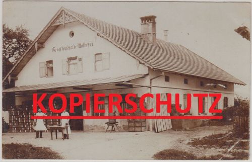 Bayern - Attenhausen Genossenschafts-Molkerei private Fotokarte gelaufen1910