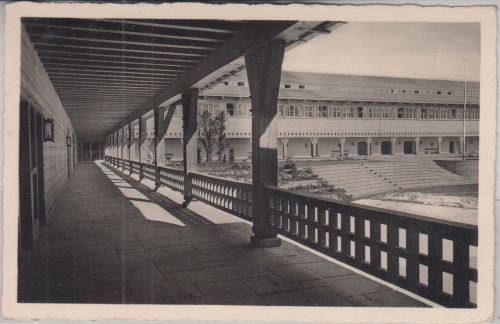 Bayern - Sonthofen Ordensburg Innenhof sw-AK gelaufen 1938