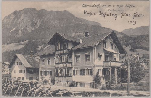 Bayern - Oberstdorf Markushaus sw-AK ungelaufen 1913