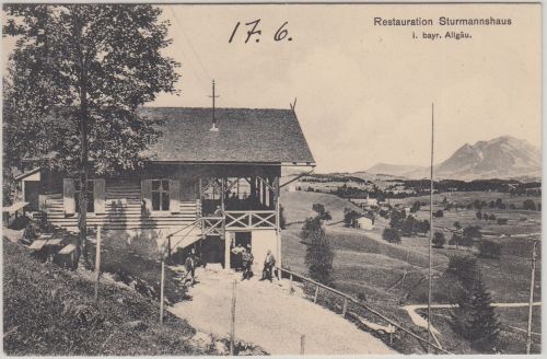 Bayern - Obermaiselstein Restauration Sturmannshaus sw-AK ungelaufen ca. 1910