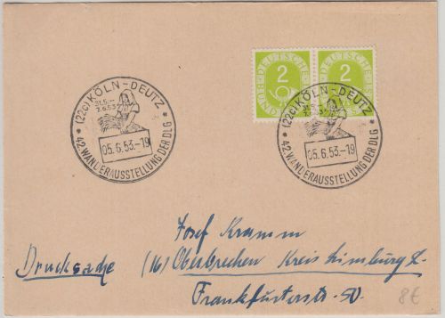BRD - 42. Wanderausstellung der DLG Drucksache SST Köln-Deutz 1953