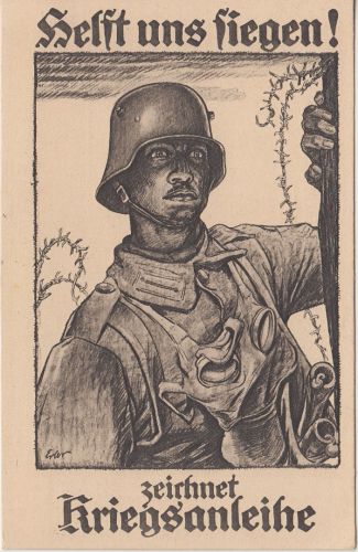 Militaria - Zeichnet Kriegsanleihe Infanterist Künstlerkarte 1917