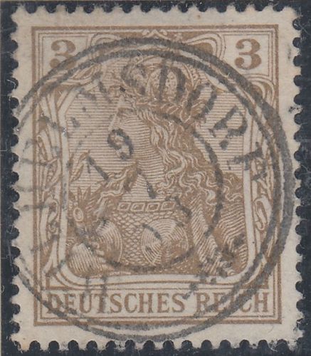 Württemberg/DR - Wilhelmsdorf 19/7 03 Dkr. fast zentrisch a. 3 Pfg. Germania