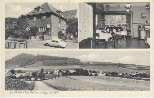 Niedersachsen - Kaierde Gasthaus z. Wellenspring sw-Mehrbild-AK gelaufen 1962