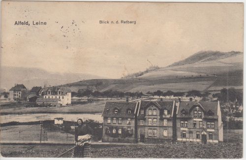 Niedersachsen - Alfeld Blick n.d. Retberg sw-AK gelaufen 1915