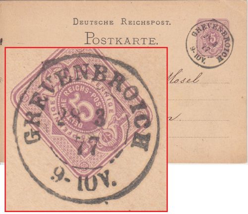 DR - Grevenbroich 28.3.77 K2 5 Pfg. Ganzsache n. Cöln