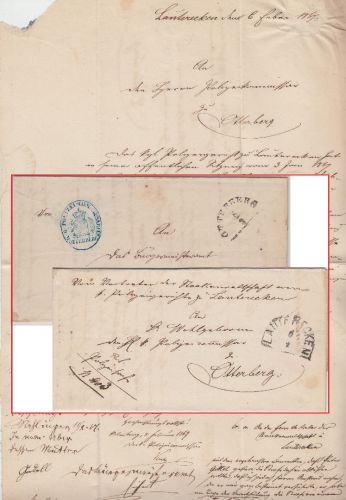 Bayern - Otterberg/Lauterecken 1867 "Wendebrief" mit Inhalt
