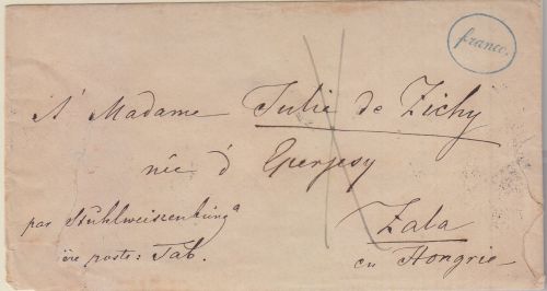 Russland/Ungarn - St. Petersburg 1862 Francobrief n. Zala