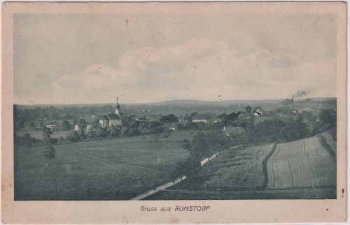 Bayern - Ruhstorf Ortsansicht sw-AK ungelaufen ca. 1920