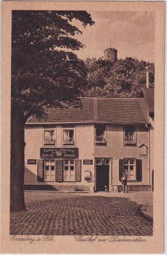 NRW - Godesberg gasthof zur Lindenwirtin sw-AK ungelaufen dat. 1922