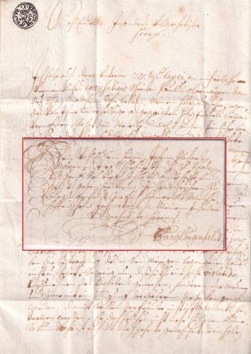 Bayern - Schmidmühlen 1732 Altbrief n. Burglengenfeld - "1 Kreuzer Papyr" !