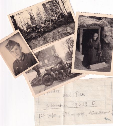 DR - Fp.Nr. 19329 Bilderkonvolut Gefreiter Karl Rau (u.a. Kradmelder) ca 1940/42