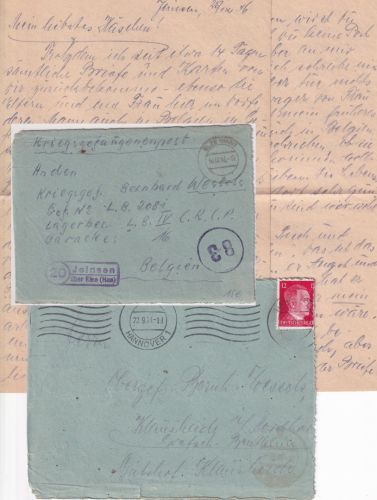 All.Bes. - (20) Jeinsen ü. Elze (Han) Landpost-Ra2 Kriegsgefangenenbrief 1946