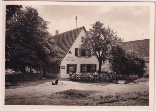 Baden-Württemberg - Heidelberg Gasthaus Alter Kohlhof sw-Foto-AK ca. 1960