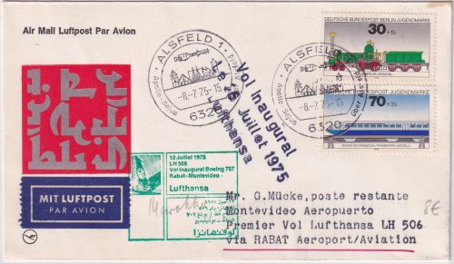 BRD - Alsfeld Apollo Sojus SST Zuleitung LH-Erstflug Rabat - Montevideo 1975