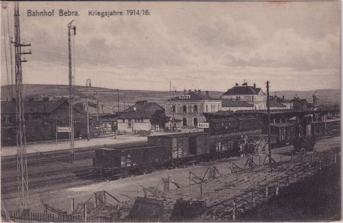 Hessen - Bebra Bahnhof Kriegsjahr 1914/16 sw-AK gelaufen /Feldpost 1916
