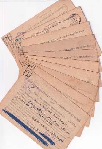 All.Bes. - Seligenstadt 24.12.46/8.8.48 - 11 Kriegsgefangenenkarte a. RUSSLAND