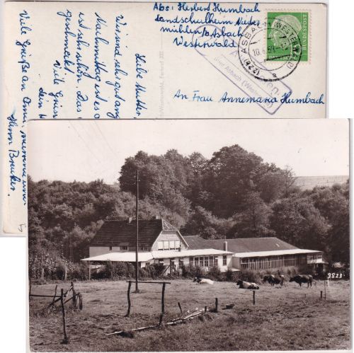 BRD - (22b) Altenhofen ü. Asbach Landpost-Ra2 Karte n. Berg. Gladbach 1959