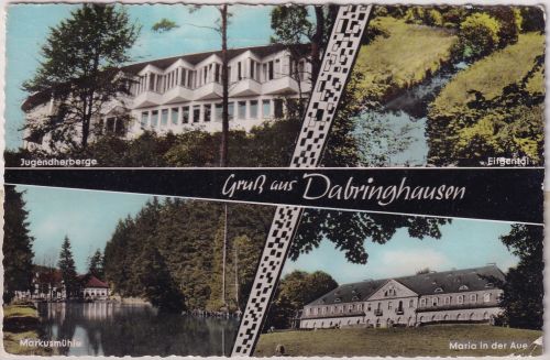 NRW - Dabringhausen Jugendherberge etc. farb. Mehrbild-Foto-AK gelaufen 1965