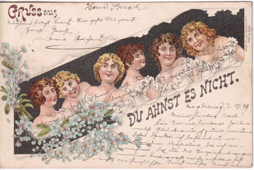 Sachsen-Anhalt - Gruss aus "Du ahnst es nicht" - gelaufen Magdeburg 1899