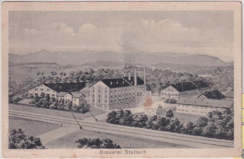 Bayern - Staltach Brauerei sw-Pernat-AK ungelaufen ca. 1910
