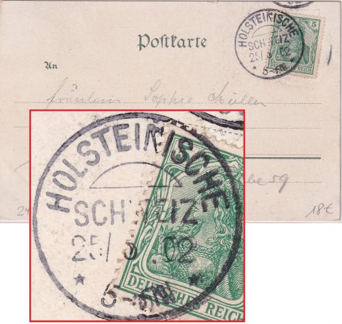 DR - Holsteinische Schweiz 1912 KOS farb. Ansichtskarte n. Lübeck