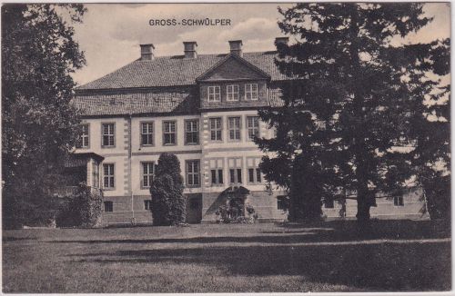 Niedersachsen - Gross-Schwülper Schloss Marenholtz sw-AK gelaufen 1912