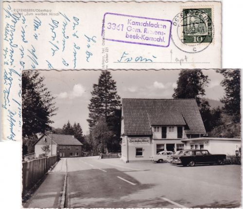 BRD - 3361 Kamschlacken ü. Gem. Riefensbeek-Kamschl. Poststelle I Ra2 AK 1962