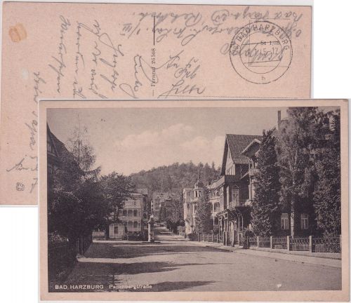 DR - (20) Bad Harzburg 15.1.45 Feldpostkarte (Kriegslazarett I/III) n. München