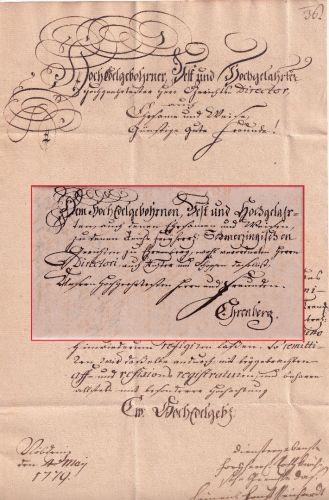 Sachsen - Nöbdenitz 1779 Schnökelbrief n. Altenburg - mit Inhalt