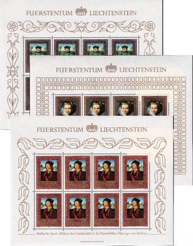 Liechtenstein - Gemälde Fürstl. Sammlung Kleinbogensatz postfrisch/MNH 1985