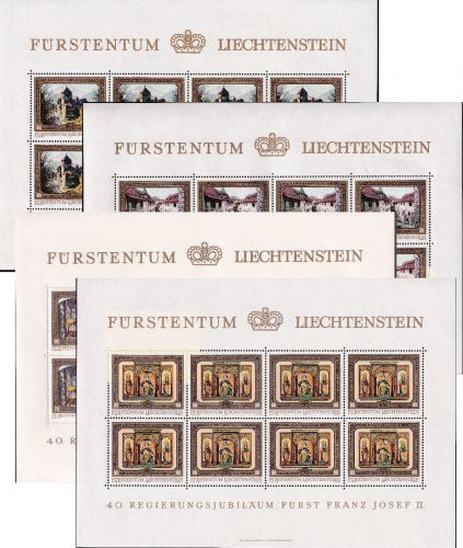 Liechtenstein - 40 J. Regentschaft Kleinbogensatz postfrisch/MNH 1978