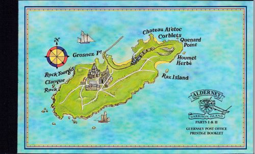 Alderney - Historical Development I/II complete booklet 1998 postfrisch/MNH